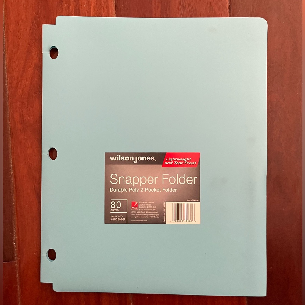 Blue Snapper Folder